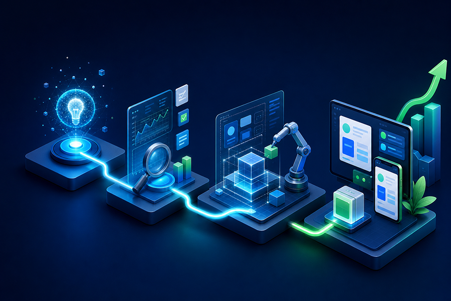 Recorrido desde una idea digital hasta una solución validada y preparada para crecer