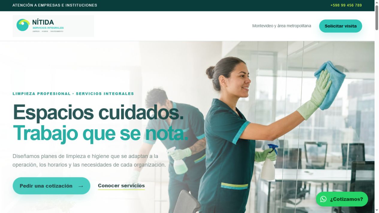 Captura del diseño NÍTIDA